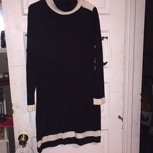 Calvin Klein sweater dress mock sleeves